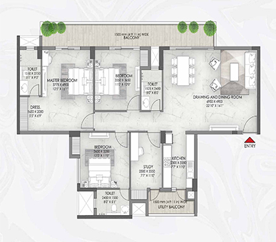 3BHK